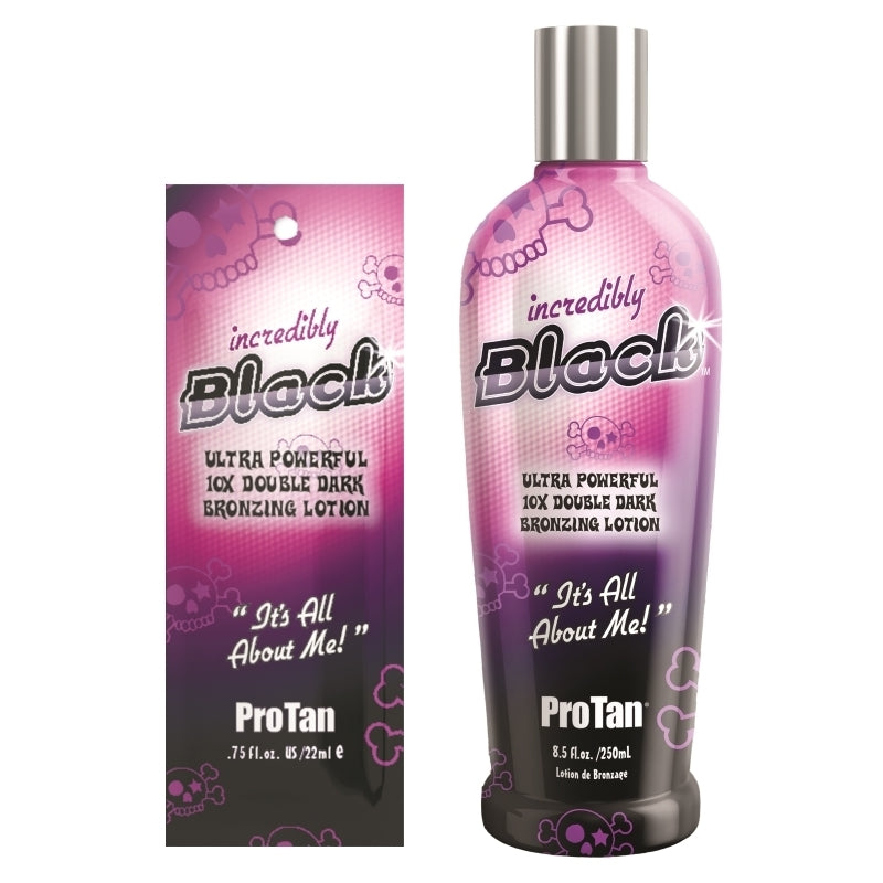 Pro Tan Incredibly Black – Ultra Powerful 10X Double Dark Bronzing Lotion (No Tingle)
