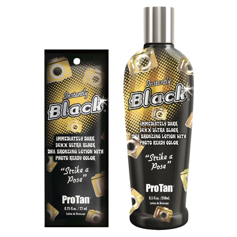 Pro Tan Instantly Black – 50XX Ultra Black DHA Bronzing Lotion (No Tingle)