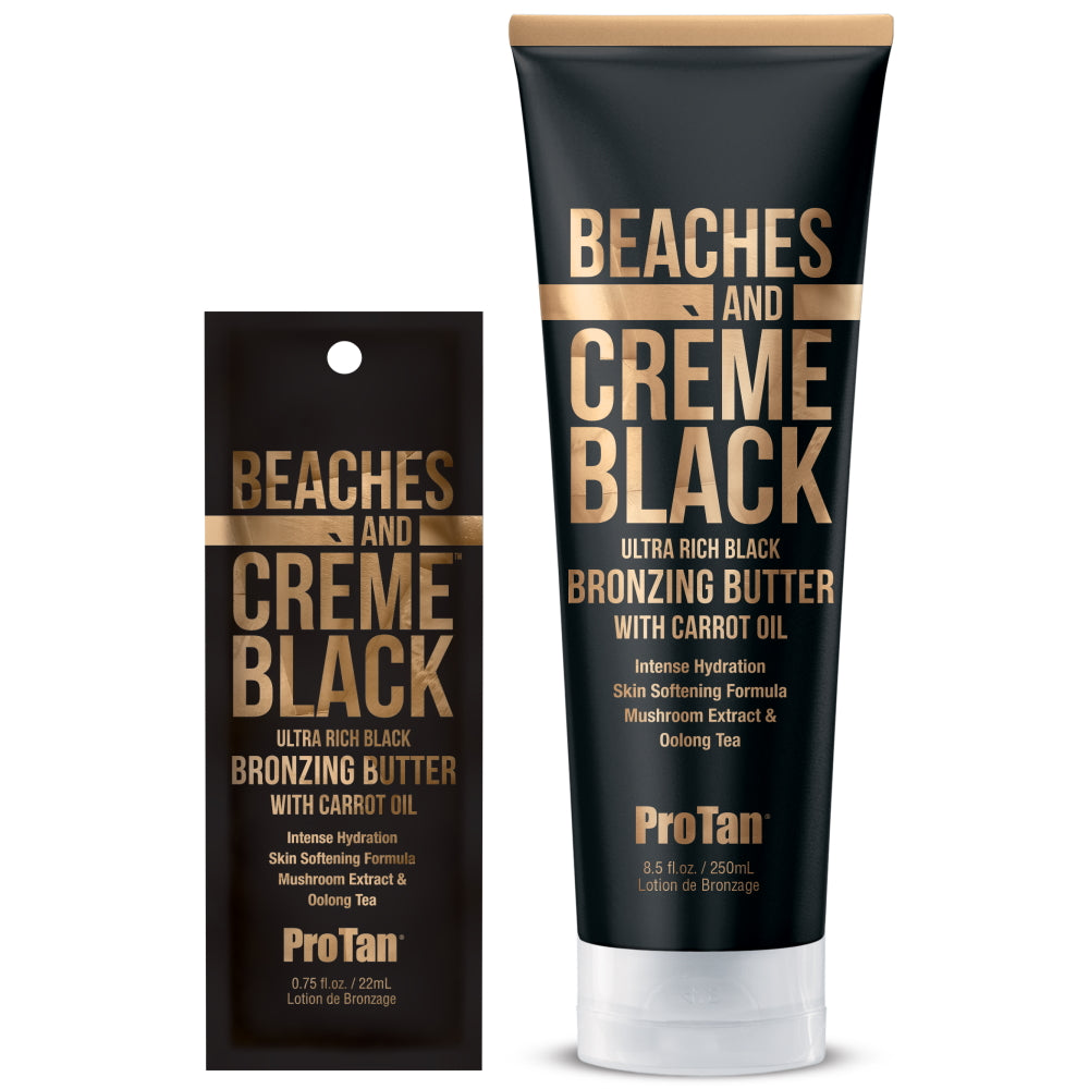 Pro Tan Beaches & Crème Black Bronzing Butter – Ultra Rich Black Bronzer with Carrot Oil