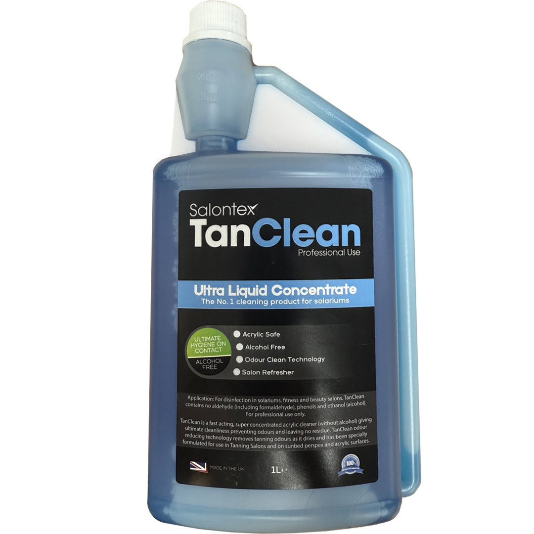 🧴TanClean Sunbed Cleaning Solution – Fast-Acting Acrylic Cleaner (1L)