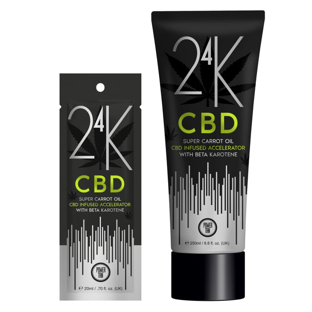 Power Tan 24K Silver Super Carrot-Oil - product photograph
