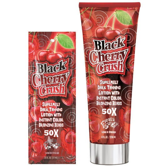 Fiesta Sun Black Cherry Crush – Dark Tanning Lotion with Instant Colour Bronzing Beads
