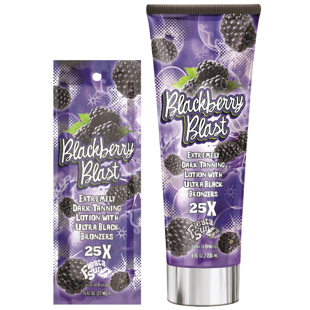 Fiesta Sun Blackberry Blast – Extremely Dark Tanning Lotion with 25X Ultra Black Bronzers - product photograph