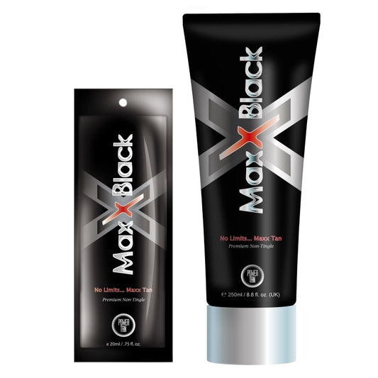 Power Tan Maxx Black – Premium Non-Tingle / No Bronzers