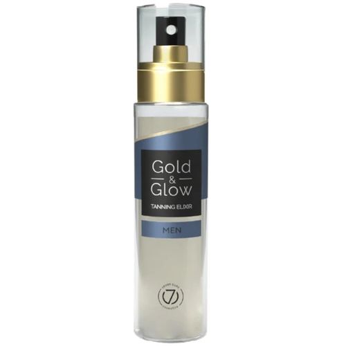 Genuine 7Suns Gold & Glow MEN 100ml spray bottle, blue label