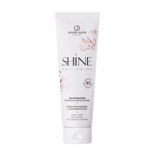 7Suns Shine anti-ageing facial tanning accelerator 75ml white tube