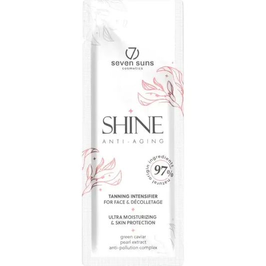 7Suns Shine anti-ageing facial tanning accelerator 75ml white tube
