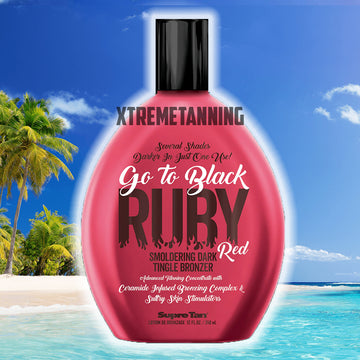 Super Tan Go To Black Ruby Red Tingle Bronzer