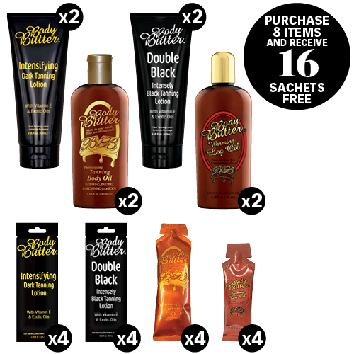 Body Butter combo bottle and sachet deal