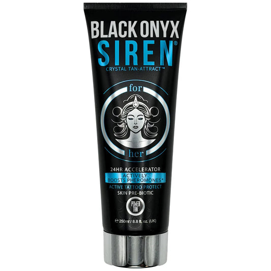Power Tan Black Onyx SIREN 24HR Accelerator Tanning Lotion – 250ml Tube – Seductive Flower Fragrance
