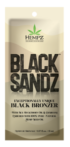 Hempz Black Sandz – Exceptionally Unique Black Bronzer with Sea Buckthorn & Charcoal 15ml sachet photograph