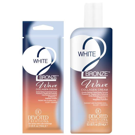 Devoted Creations White 2 Bronze Wave Collagen