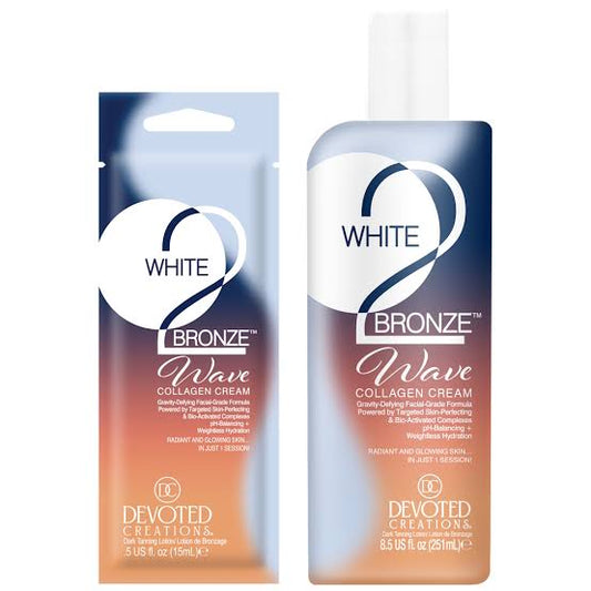Devoted Creations White 2 Bronze Wave Collagen