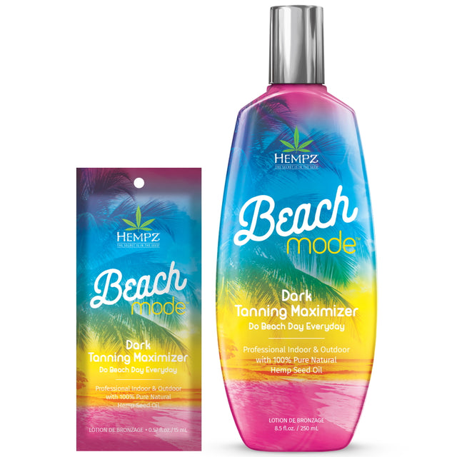 Hempz Beach Mode Dark Tanning Maximiser – Hydrating Dark Bronzer - product photograph