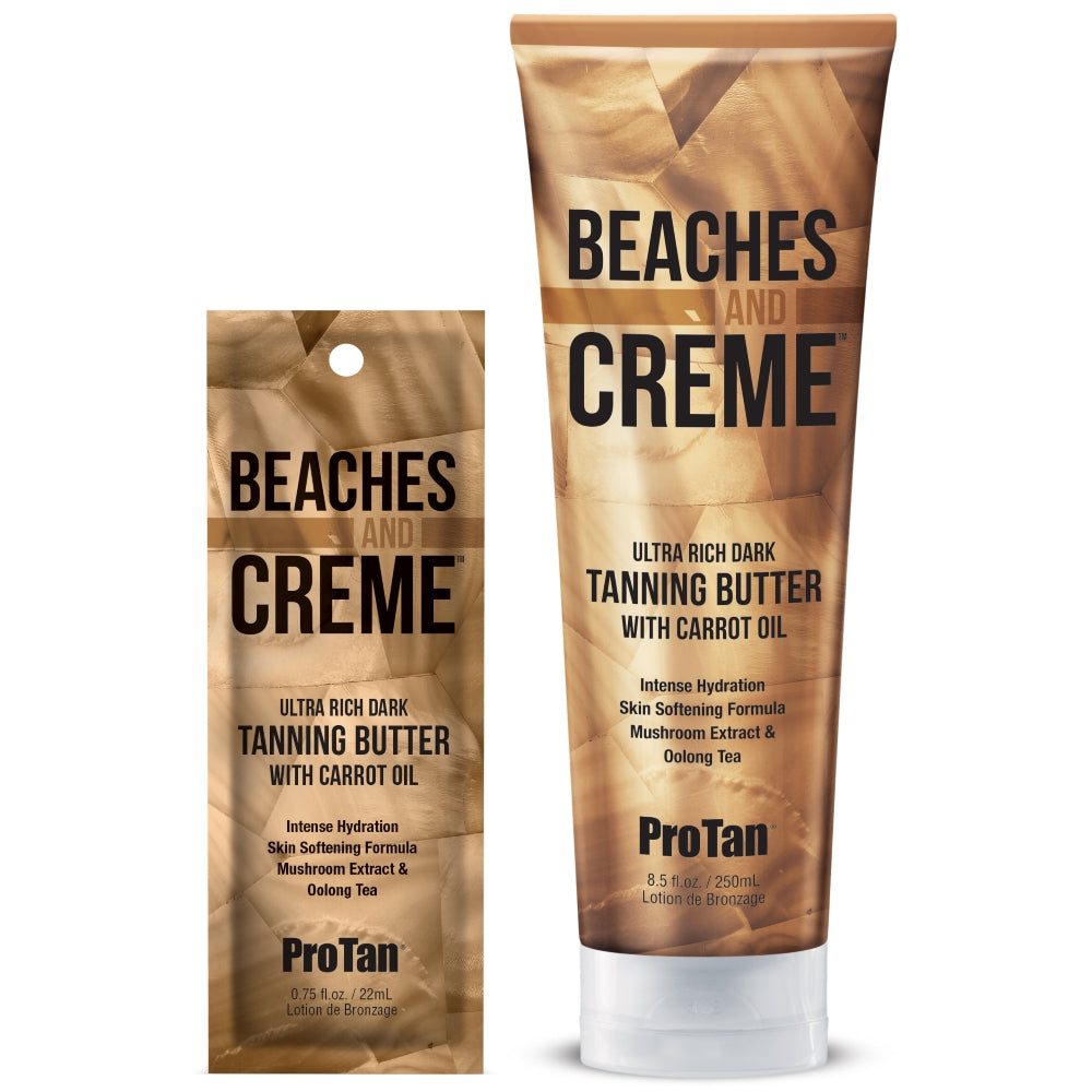 Pro Tan Beaches & Crème – Ultra Rich Dark Tanning Butter with Carrot Oil - product photograph