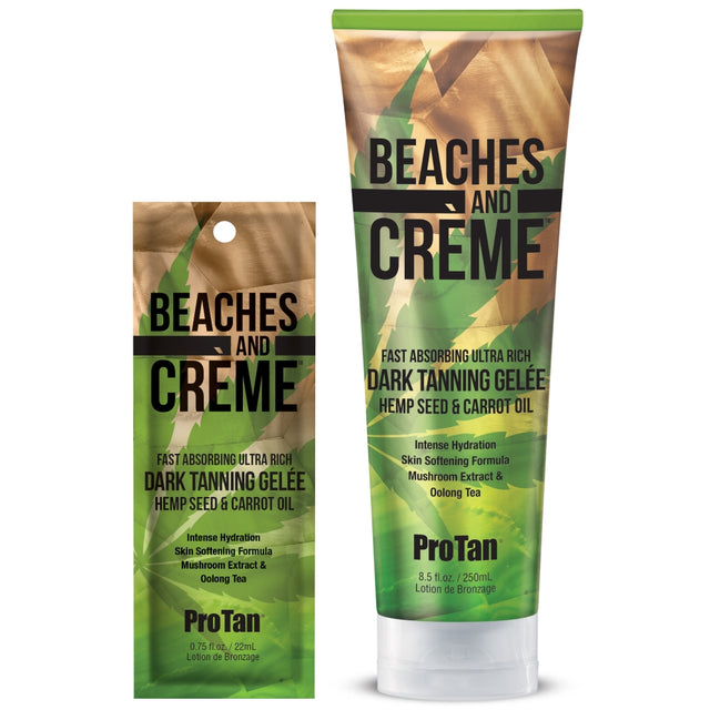 Pro Tan Beaches & Crème Gelée – Ultra Rich Fast-Absorbing Dark Tanning Gelée - product photograph