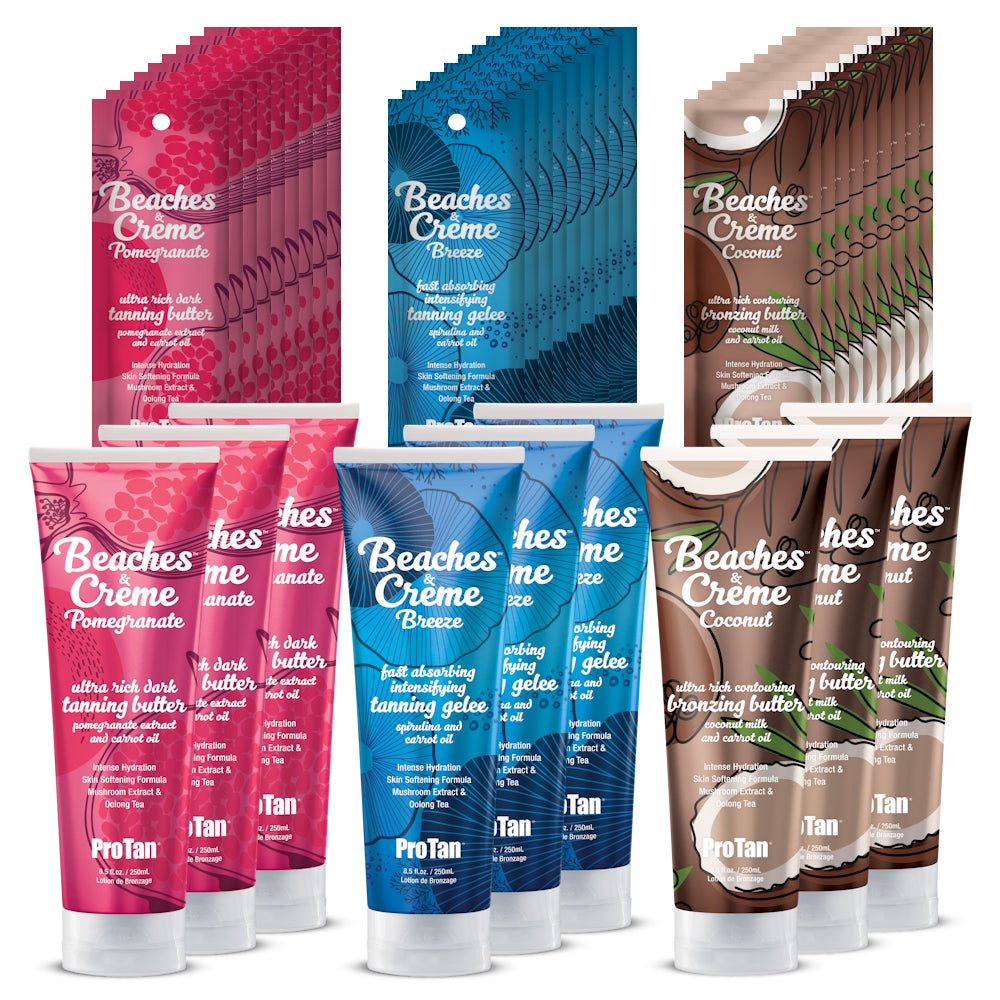 Pro Tan Beaches & Crème Style Kit 2026 – Value Retail Bundle