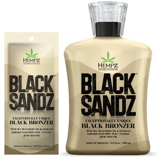 Hempz Black Sandz – Exceptionally Unique Black Bronzer with Sea Buckthorn & Charcoal