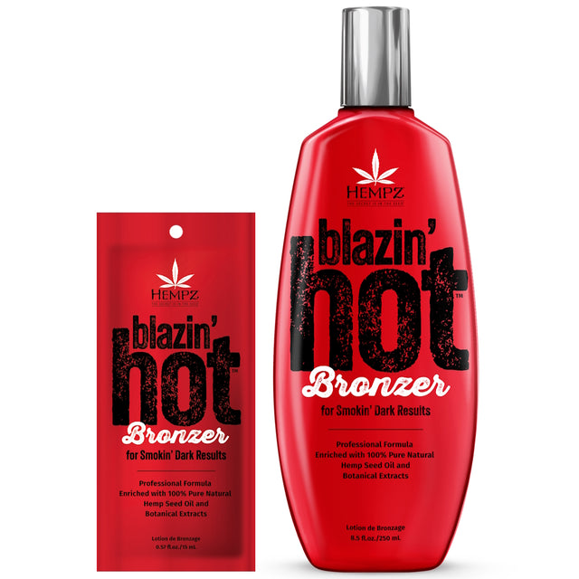 Hempz Blazin’ Hot Tingle Bronzer – Fiery Instant Dark Bronzing - product photograph