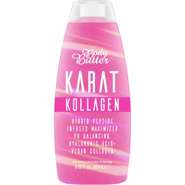 Body Butter Karat Kollagen 266ml original pink bottle with vegan collagen and hyaluronic acid