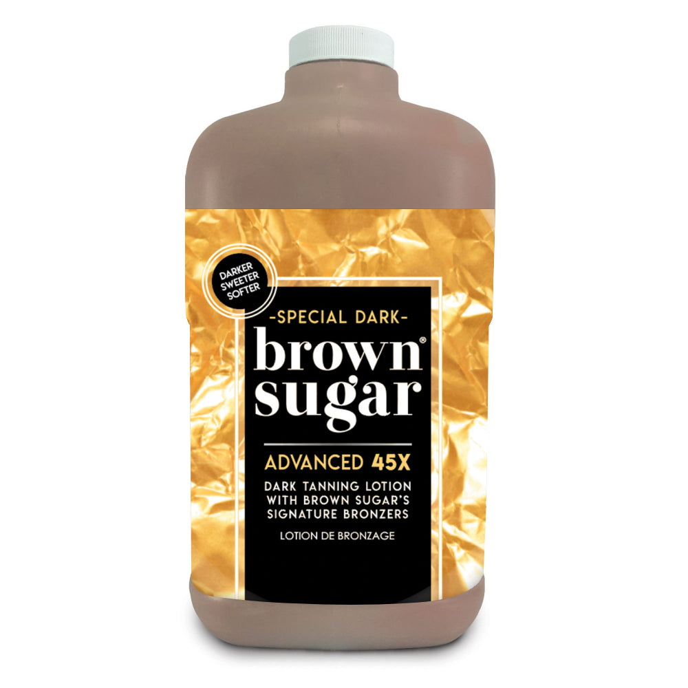 Tan Inc Special Dark Brown Sugar – Half US Gallon (1892ml) with Pump Bronzer - product photograph