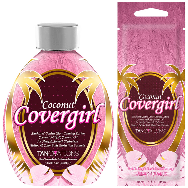 Tanovations Coconut Covergirl™ – Sunkissed Golden Glow Tanning Lotion - product photograph