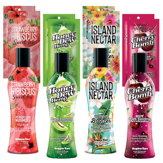 Supre Tan Delicious Intro Kit 2025 – Buy 4 Get 8 Free Sachets - product photograph