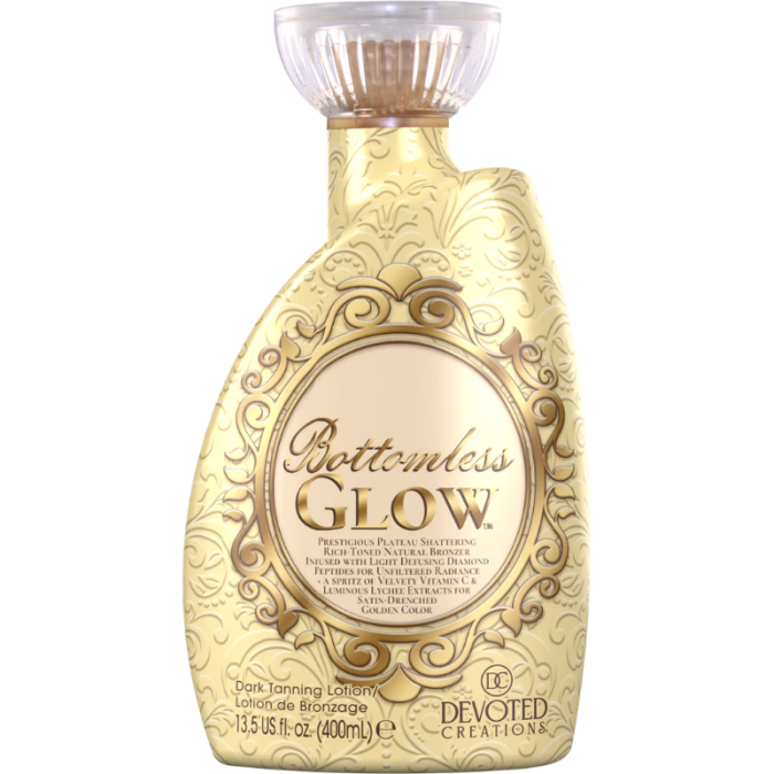 Devoted Creations Bottomless Glow 400ml DHA-free natural bronzer bottle