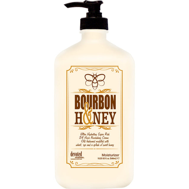 Devoted Creations Bourbon and Honey ultra-hydrating body moisturiser 540ml pump bottle