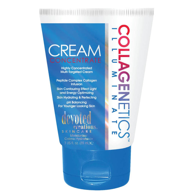 Devoted Creations Collagenetics Illuminate Cream Concentrate 89ml face cream tube