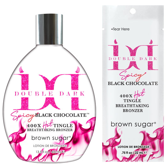 Tan Inc Double Dark Spicy Black Chocolate – 400X Hot Tingle Bronzer
