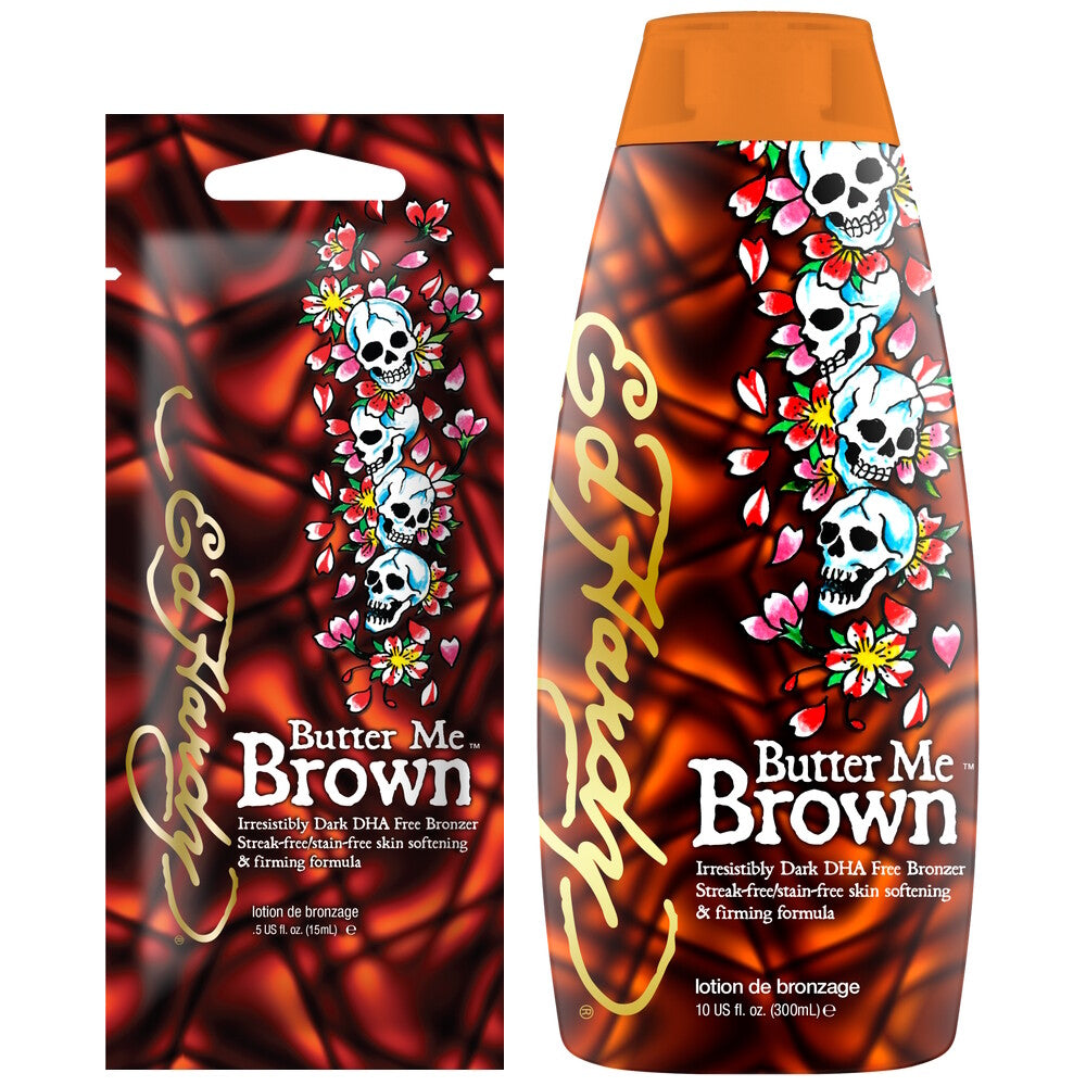 Ed Hardy Ed Hardy Butter Me Brown DHA-Free Bronzer – 300ml & 15ml original 300ml bottle