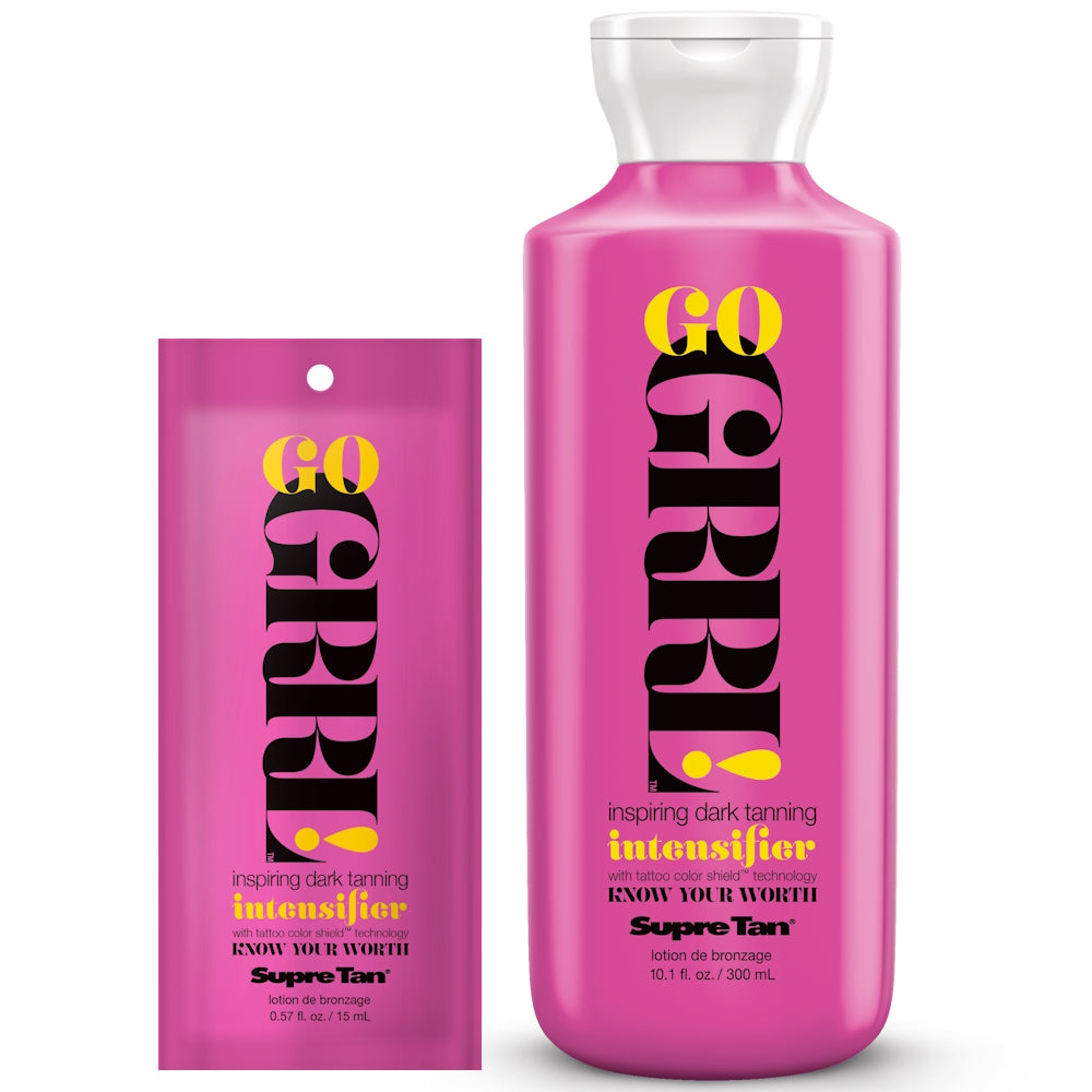 Supre Tan Go GRRL! – Inspiring Dark Tanning Intensifier - product photograph