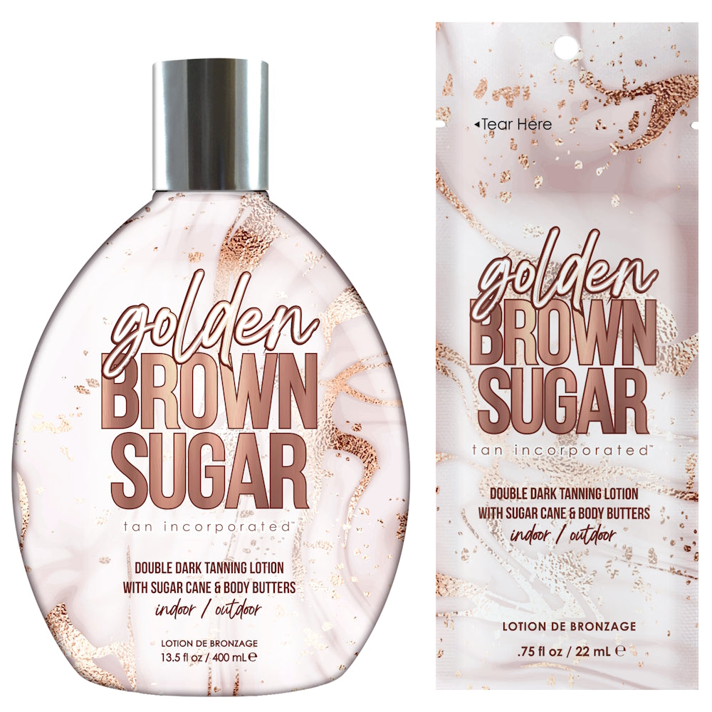 Tan Inc Golden Brown Sugar – New & Improved Step 2 Double Dark Tanning Lotion - product photograph