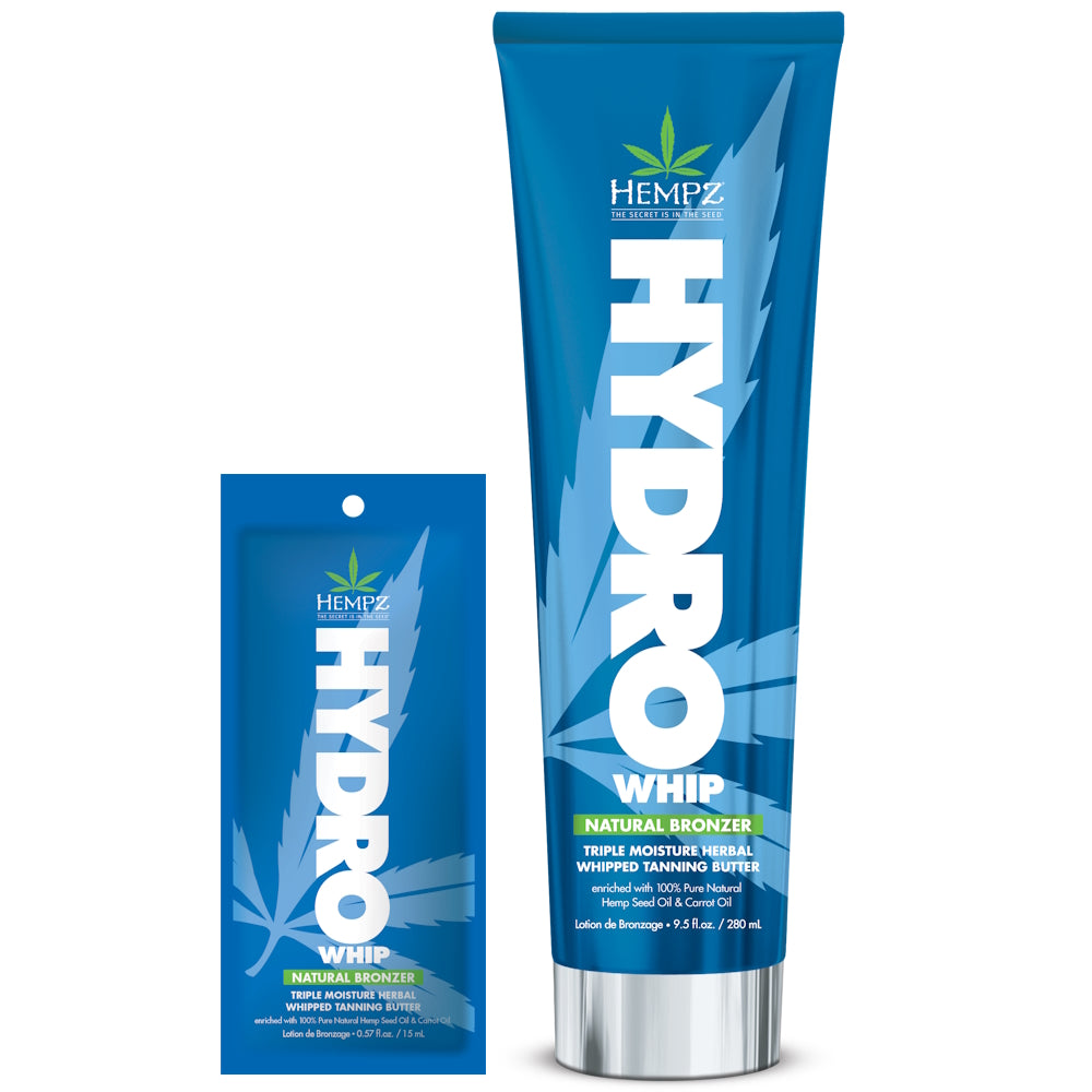 Hempz HydroWhip Natural Bronzer – Triple Moisture Herbal Whipped Tanning Butter - product photograph