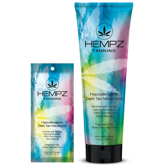 Hempz Hypoallergenic Dark Tan Maximiser – Sensitive Skin Friendly, Hydrating Tan Enhancer