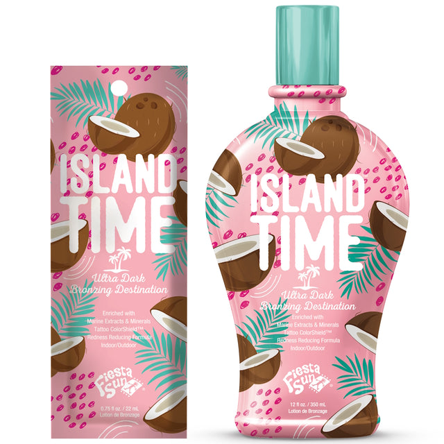 Fiesta Sun Island Time – Ultra Dark Bronzer with Antioxidants & Tattoo Protection - product photograph