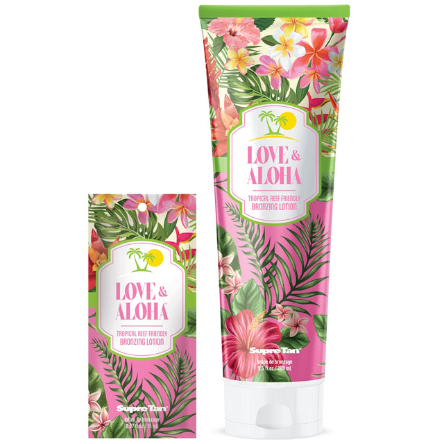 Supre Tan Love & Aloha – Tropical Reef Friendly Bronzing Lotion - product photograph