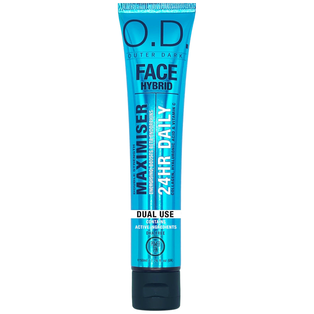 Power Tan Outer Dark FACE Maximiser 50ml – Double Strength Face Hybrid - product photograph