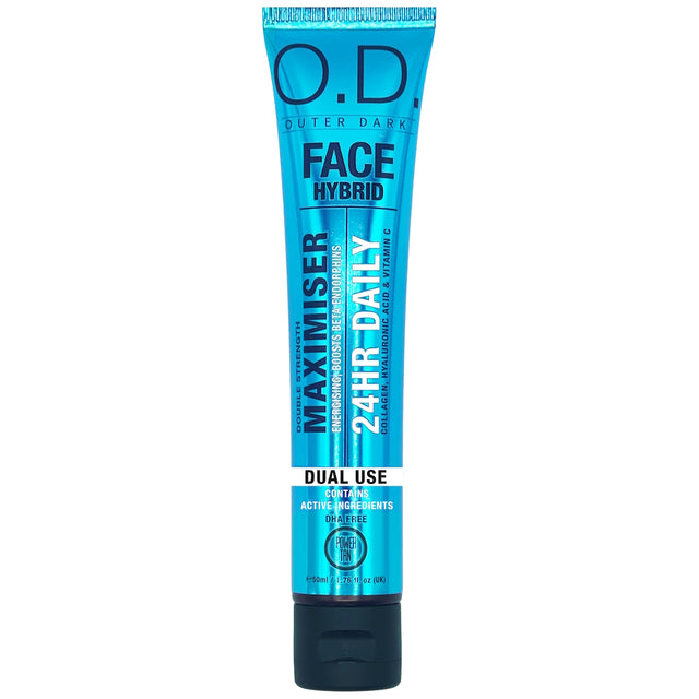 Power Tan Outer Dark FACE Maximiser 50ml – Double Strength Face Hybrid - product photograph
