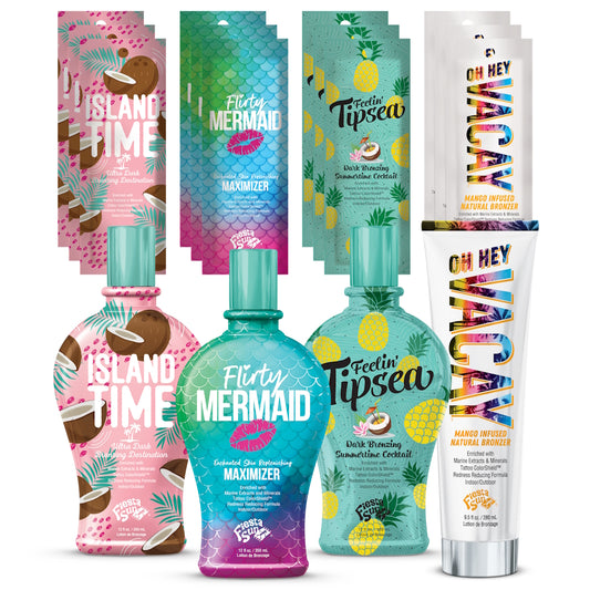 Fiesta Sun Seaside Intro Kit 2025 – 4 Bottles + 12 Free Sachets