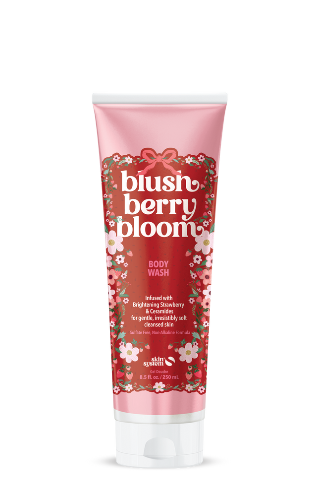 Skin System Blush Berry Bloom Body Wash 250ml pink tube