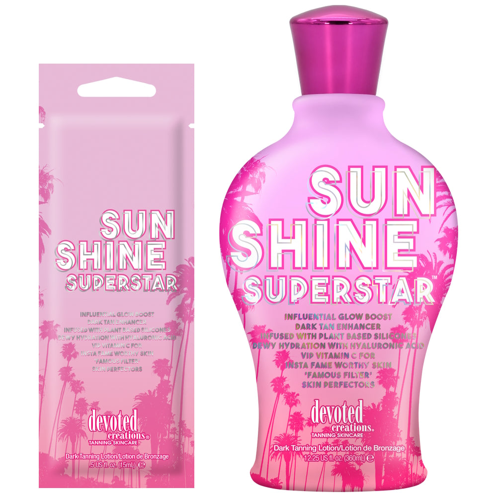 Devoted Creations Sunshine Superstar – Influential Glow Boost Dark Tan Enhancer - product photograph