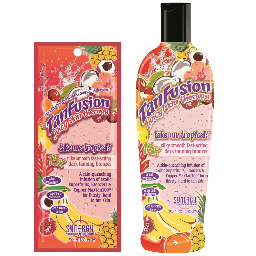 Synergy Tan Take Me Tropical! – 15X Silky Smooth Fast-Acting Dark Tanning Bronzer - product photograph