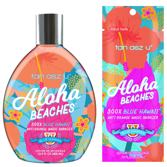Tan Asz U Aloha Beaches – 300X Blue Hawaii Anti-Orange Magic Bronzer - product photograph