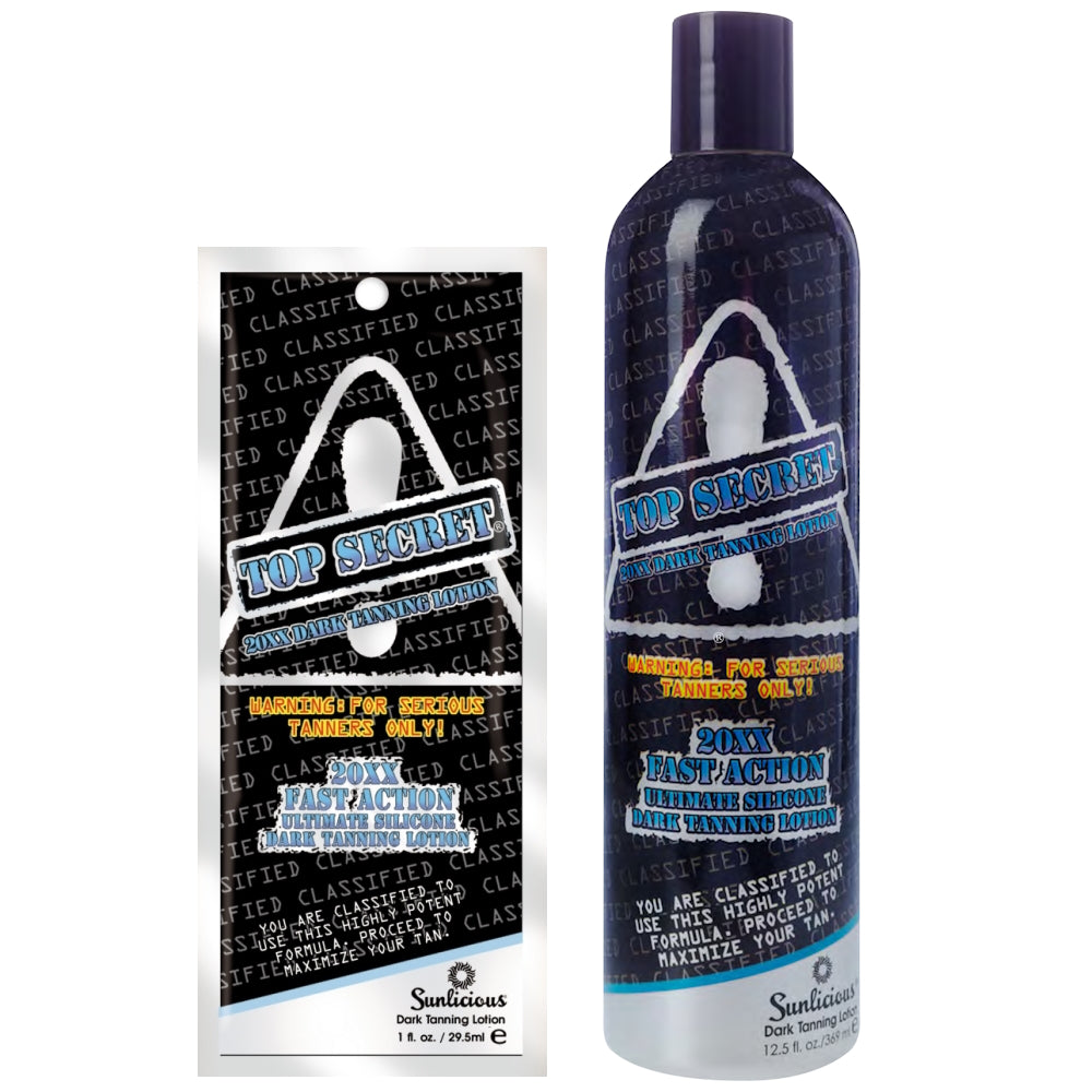Synergy Tan Top Secret – Fast Action Ultimate Silicone Dark Tanning Lotion - product photograph