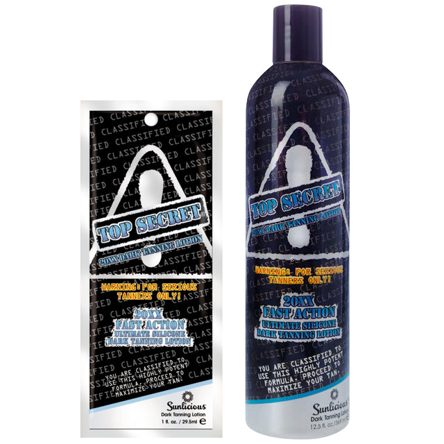 Synergy Tan Top Secret – Fast Action Ultimate Silicone Dark Tanning Lotion - product photograph