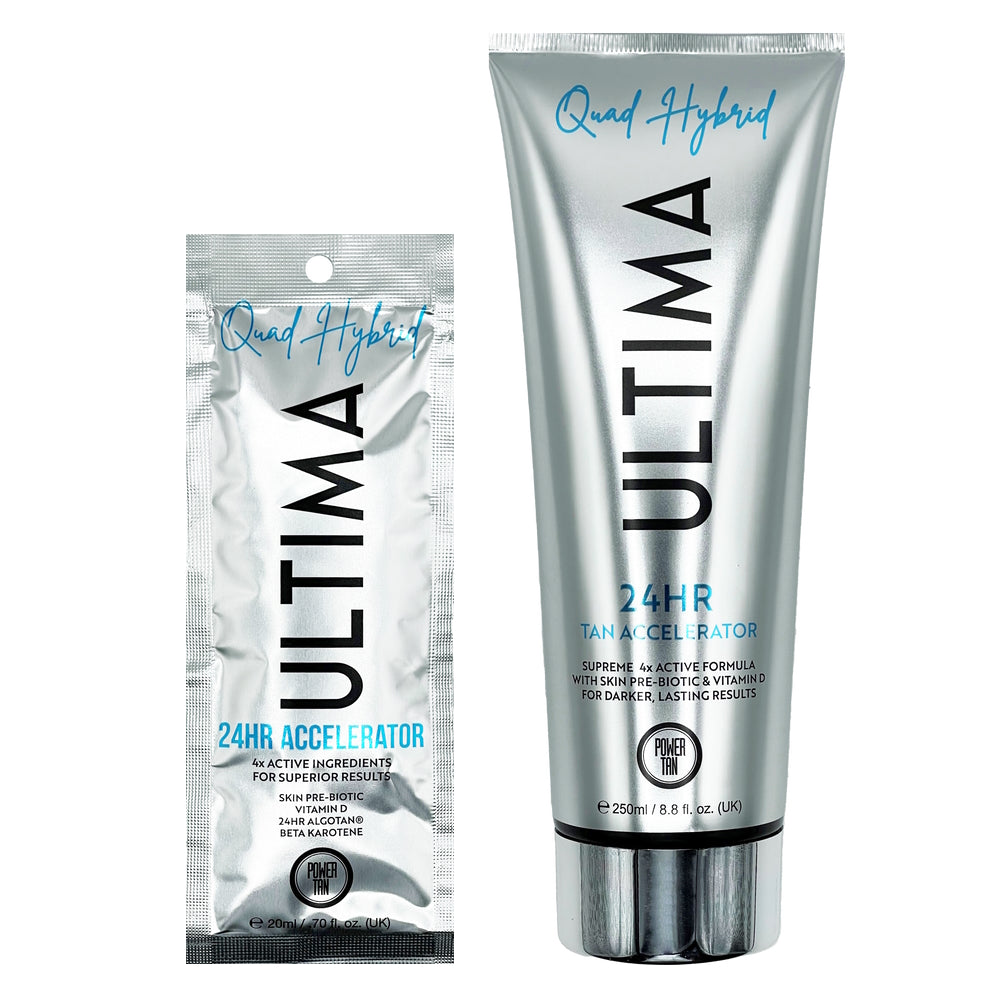 Power Tan Ultima Quad Hybrid 24HR Tan Accelerator | Skin-Rejuvenating Formula - product photograph