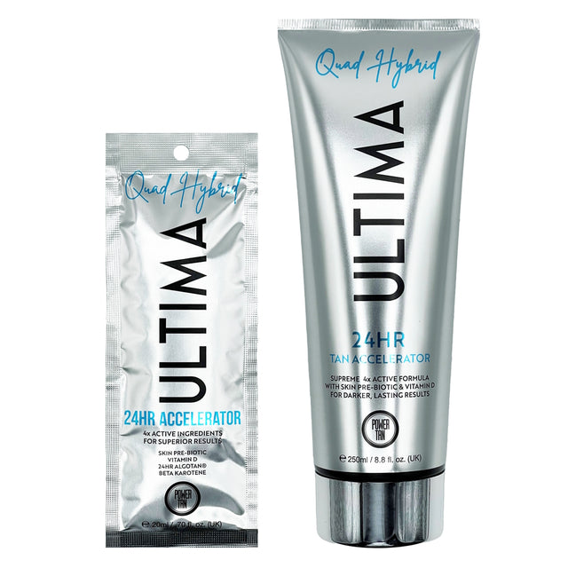 Power Tan Ultima Quad Hybrid 24HR Tan Accelerator | Skin-Rejuvenating Formula - product photograph