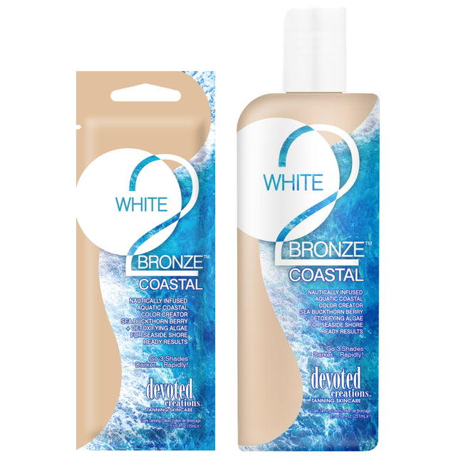Devoted Creations White 2 Bronze Coastal | Nautical Dark Tan Enhancer - product photograph